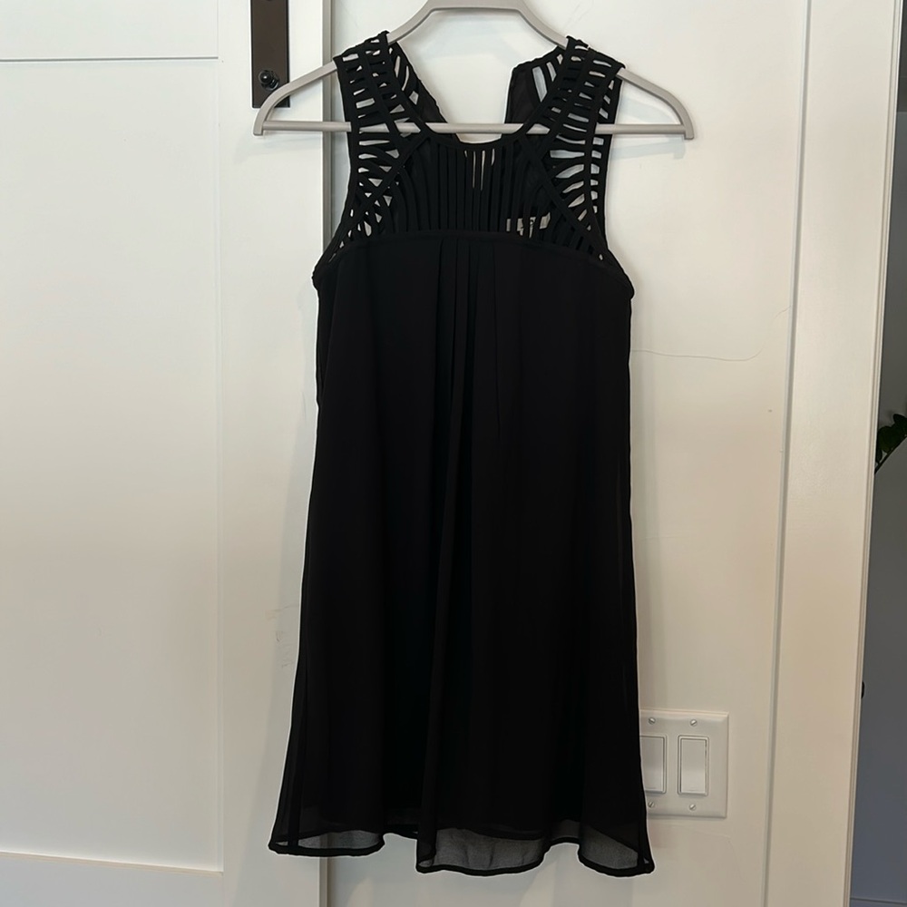 Flowy black dress